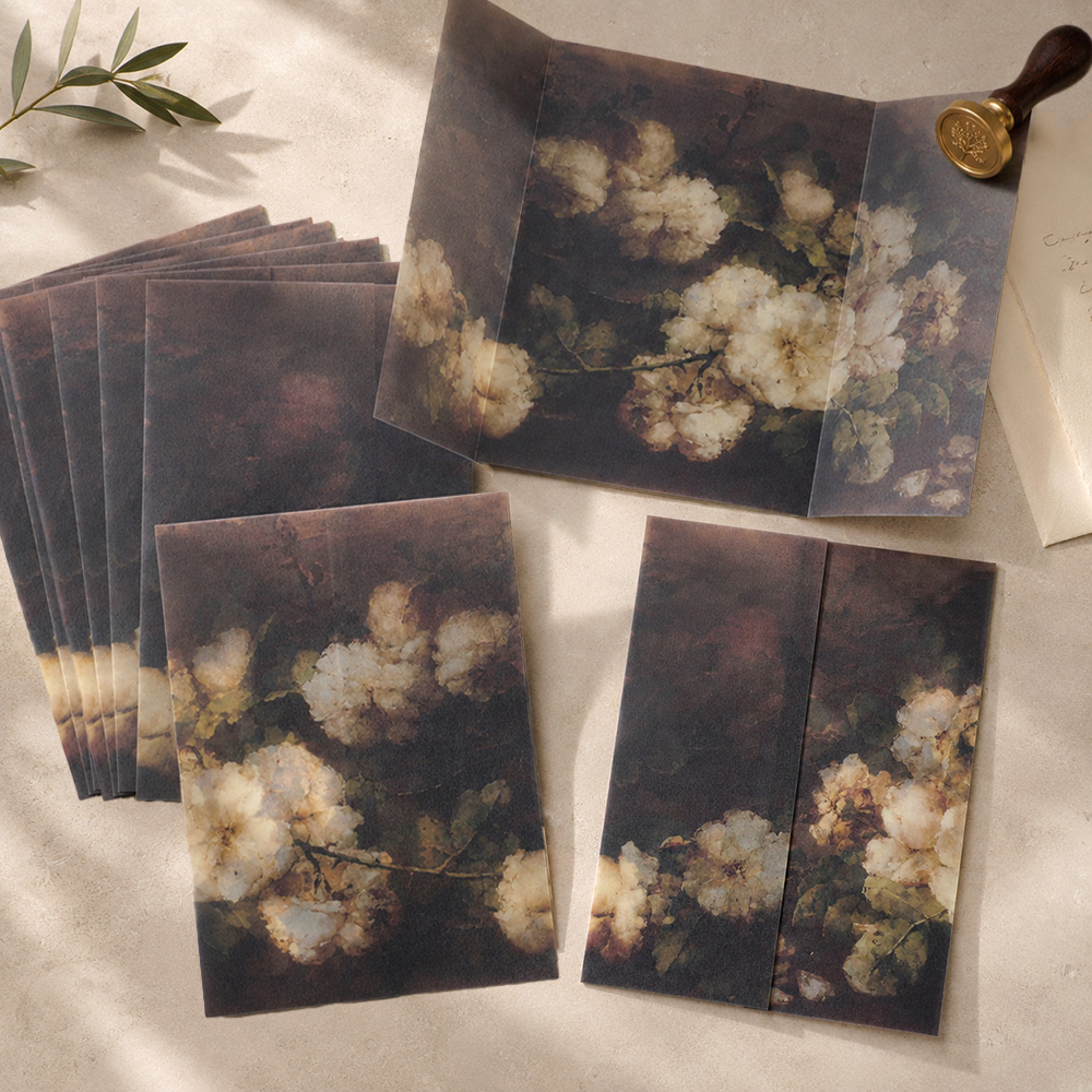 Jackets - 20/50 ชิ้น ซองกระดาษไขพับสำเร็จรูปสำหรับการ์ดเชิญงานแต่งงาน, สำหรับชุดการ์ดเชิญงานแต่งงาน, งานเลี้ยงต้อนรับทารก, การ์ดเชิญวันเกิด
