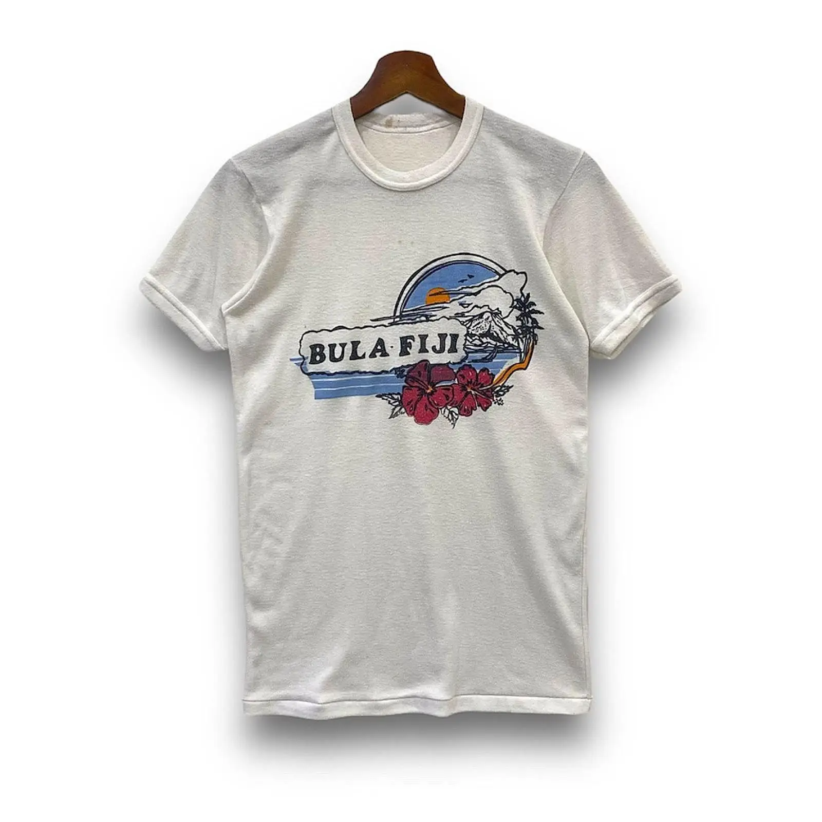 เสื้อยืดวินเทจสไตล์ฮาวายยุค 70 - Vintage Hawaiian Floral Shirt บทวิจารณ์และราคา