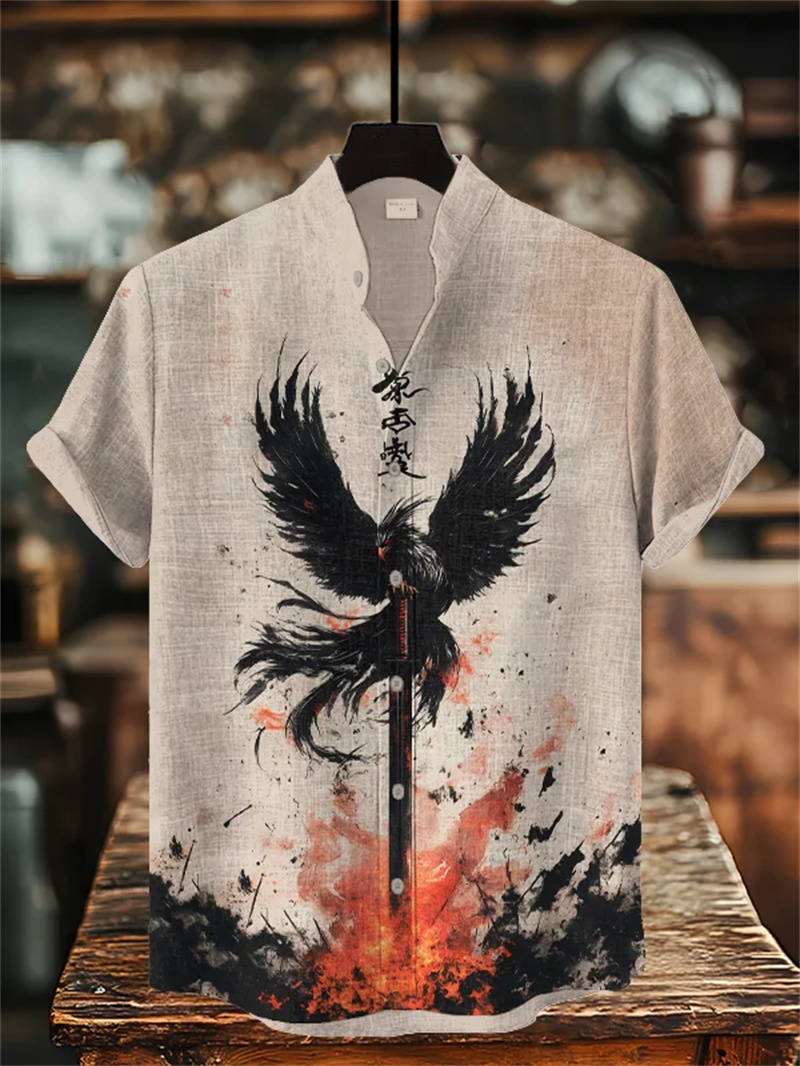 เสื้อเชิ้ตผ้าลินินลายดอกไม้สไต - Vintage Hawaiian Floral Shirt บทวิจารณ์และราคา