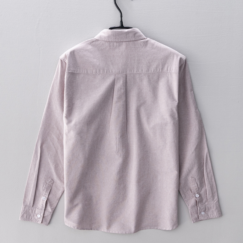 เสื้อเชิ้ตแขนยาวผ้าฝ้ายแบรนด์เ - Oxford Cotton Casual Shirt Business บทวิจารณ์และราคา