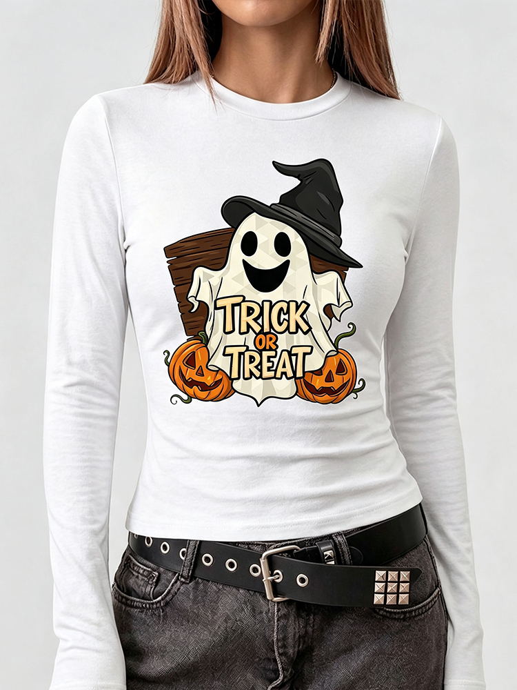 เสื้อยืดแขนยาวพิมพ์ลายใยแมงมุม - T-Shirts บทวิจารณ์และราคา